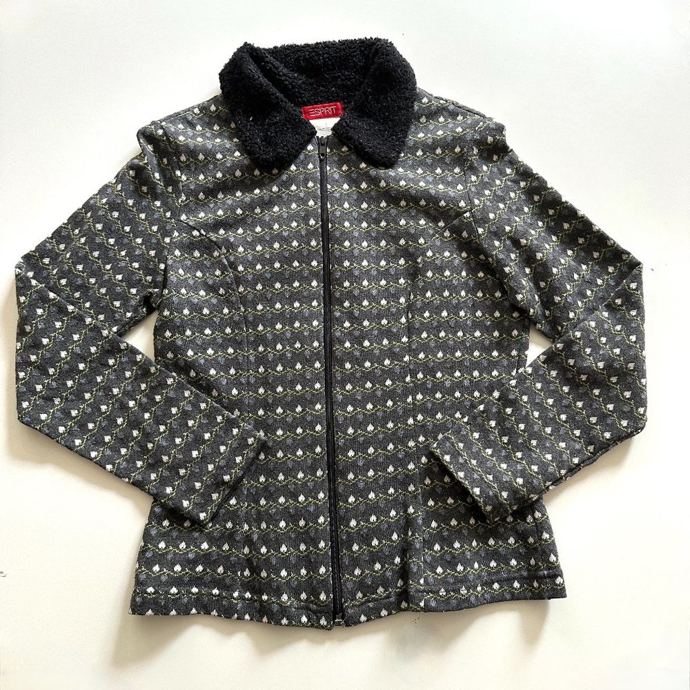 VINTAGE ESPRIT Zip‎ UP Cardigan